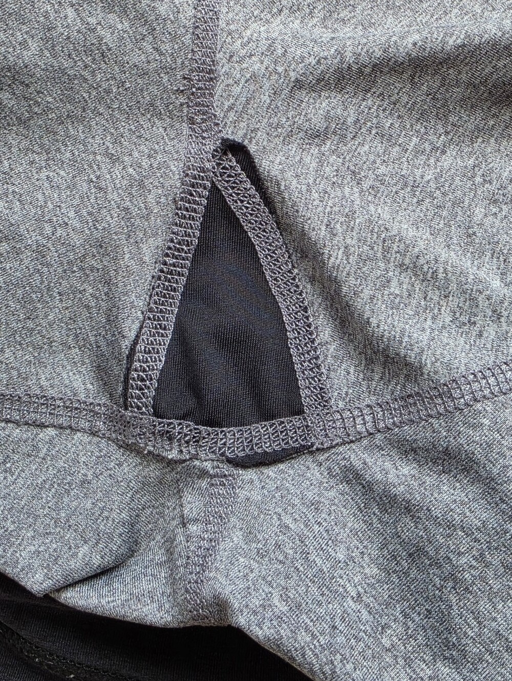 ♤ dip Dark Heather Gray Workout Skort Size Large - Picture 6 of 8